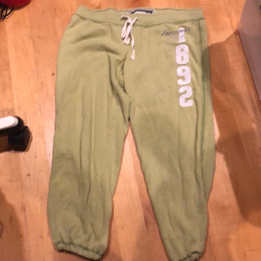 Light Green Abercrombie + Fitch Sweatpants Size S